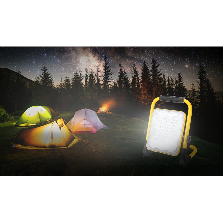 Aigostar - Dimmbarer, aufladbarer LED-Strahler LED/100W/5V 6500K IP65 15000 mAh