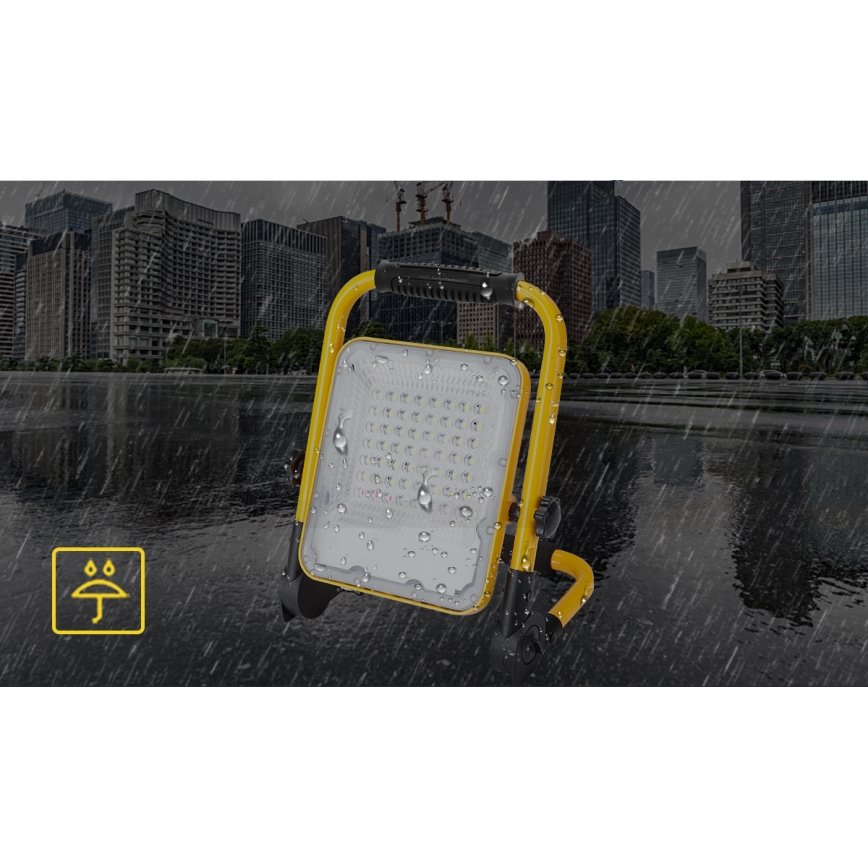 Aigostar - Dimmbarer, aufladbarer LED-Strahler LED/100W/5V 6500K IP65 15000 mAh