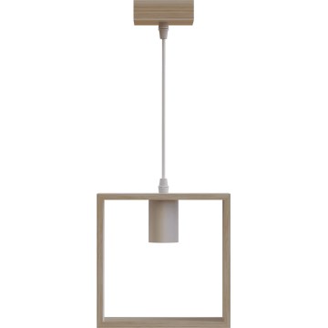 Aigostar - Hängeleuchte 1xE27/60W/230V beige