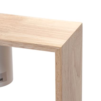 Aigostar - Hängeleuchte aus Kiefernholz an Kabel 1xE27/60W/230V