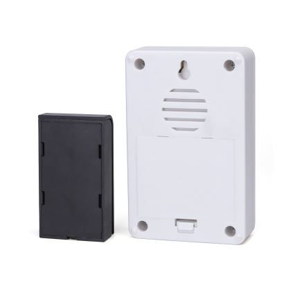 Aigostar - Kabellose Türklingel 3xAA/12V IP44 schwarz/weiß