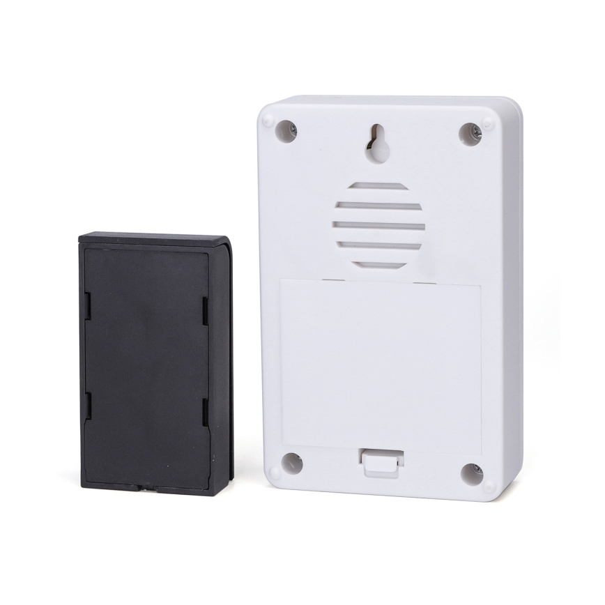 Aigostar - Kabellose Türklingel 3xAA/12V IP44 schwarz/weiß