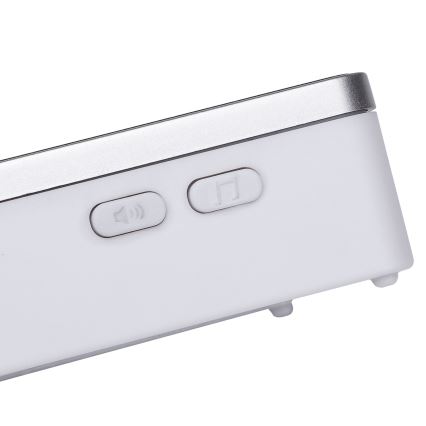 Aigostar - Kabellose Türklingel 3xAA/12V IP44 silbern