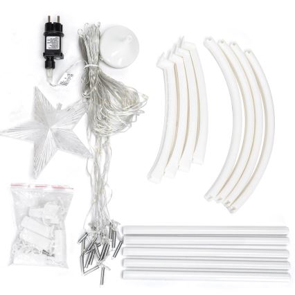 Aigostar - LED Außen-Weihnachtsdekoration LED/3,6W/230V 180 cm IP44 kaltweiß