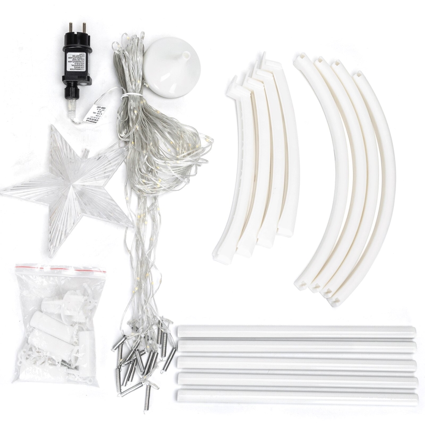 Aigostar - LED Außen-Weihnachtsdekoration LED/3,6W/230V 180 cm IP44 kaltweiß