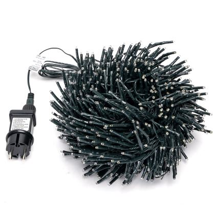 Aigostar - LED Außen-Weihnachtslichterkette 600xLED/8 Funktionen 18m IP44 warmweiß