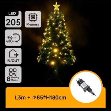 Aigostar - LED-Außen-Weihnachtsbaum LED/6W/230V 180 cm IP44 warmweiß