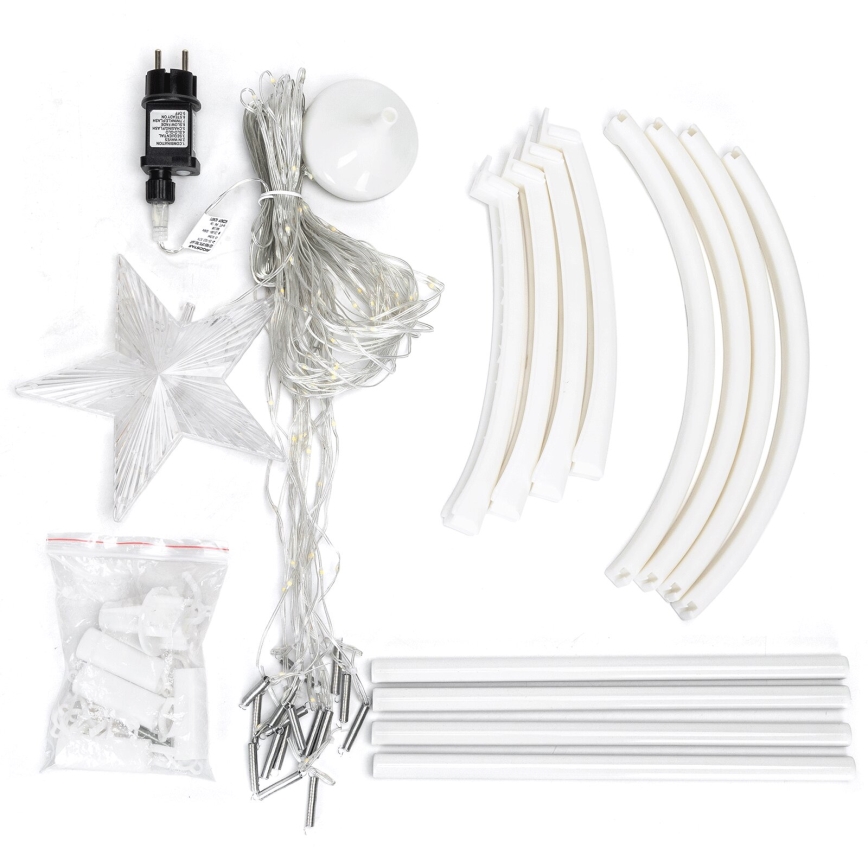Aigostar - LED Außen-Weihnachtsdekoration LED/3,6W/230V 150 cm IP44 kaltweiß