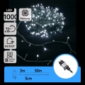 Aigostar - LED Außen-Weihnachtslichterkette 1000xLED/8 Funktionen 53m IP44 kaltweiß