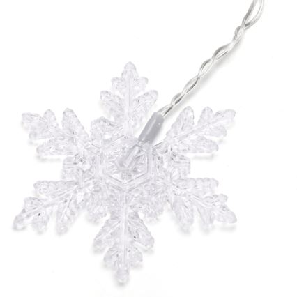 Aigostar - LED-Außen-Weihnachtslichterkette, 120 LEDs / 8 Funktionen, 3 x 0,7 m, IP44, warmweiß, mit Fernbedienung