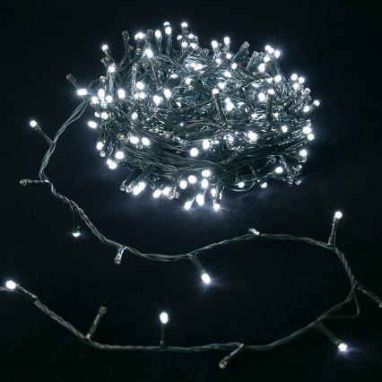 Aigostar - LED-Außen-Weihnachtslichterkette 200 LEDs/8 Funktionen 20 m IP44 kaltweiß