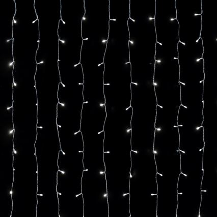 Aigostar - LED Außen-Weihnachtslichterkette 288xLED/8 Funktionen 1,5x1,8m IP44 kaltweiß