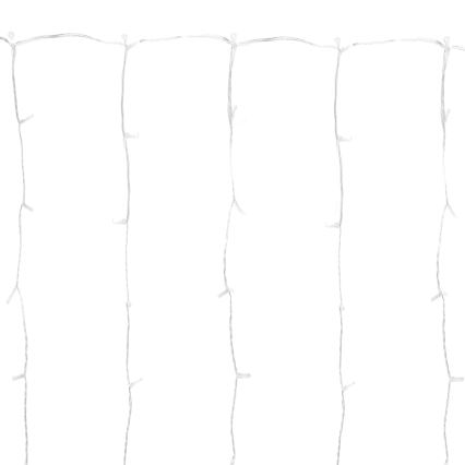 Aigostar - LED Außen-Weihnachtslichterkette 288xLED/8 Funktionen 1,5x1,8m IP44 kaltweiß