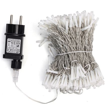 Aigostar - LED Außen-Weihnachtslichterkette 288xLED/8 Funktionen 1,5x1,8m IP44 kaltweiß