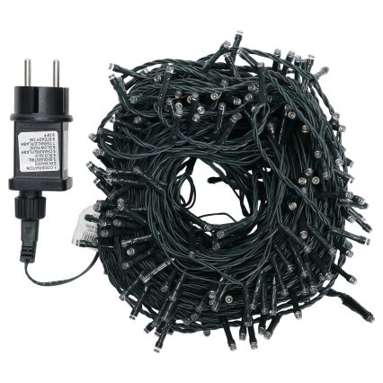 Aigostar - LED-Außen-Weihnachtslichterkette 300 LEDs/8 Funktionen, 30 m, IP44, warmweiß
