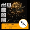Aigostar - LED-Außen-Weihnachtslichterkette, 400 LEDs, 8 Funktionen, 13 m, IP44, warmweiß