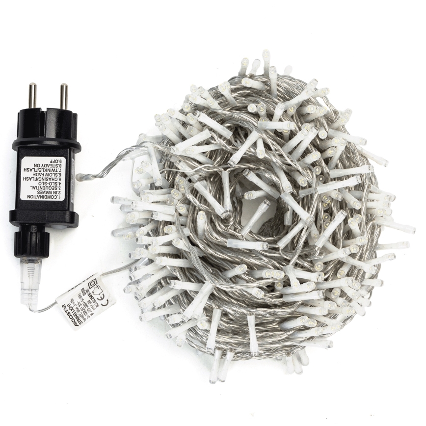 Aigostar - LED Außen-Weihnachtskette 400xLED/8 Funktionen 20m IP44 warmweiß