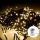 Aigostar - LED Außen-Weihnachtslichterkette 50xLED/8 Funktionen 3xAA 5,3m IP44 warmweiß