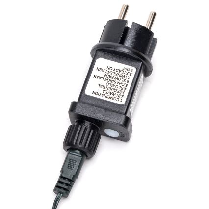 Aigostar - LED-Außen-Weihnachtslichterkette, 600 LEDs / 8 Funktionen, 18 m, IP44, warmweiß