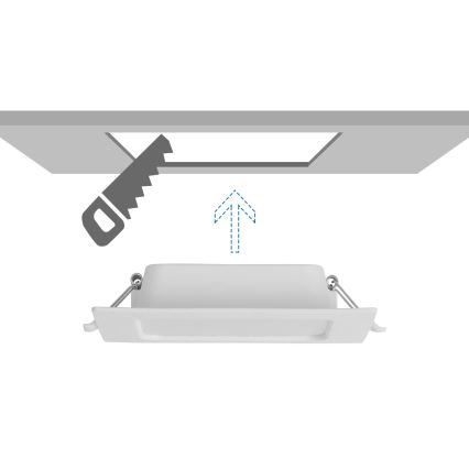 Aigostar - LED-Deckeneinbauleuchte LED/6W/230V 3000K 12x12 cm weiß