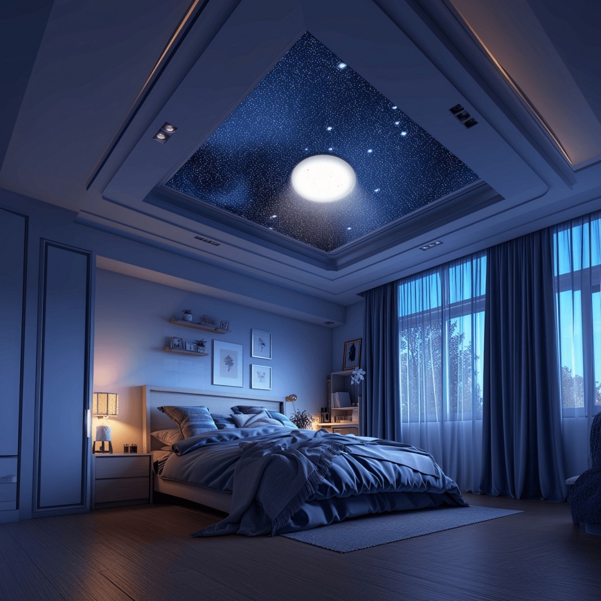 Aigostar - Dimmbare LED-Deckenleuchte für Badezimmer MESH Smart LED/18W/230V 3000-65000K IP44 + Fernbedienung
