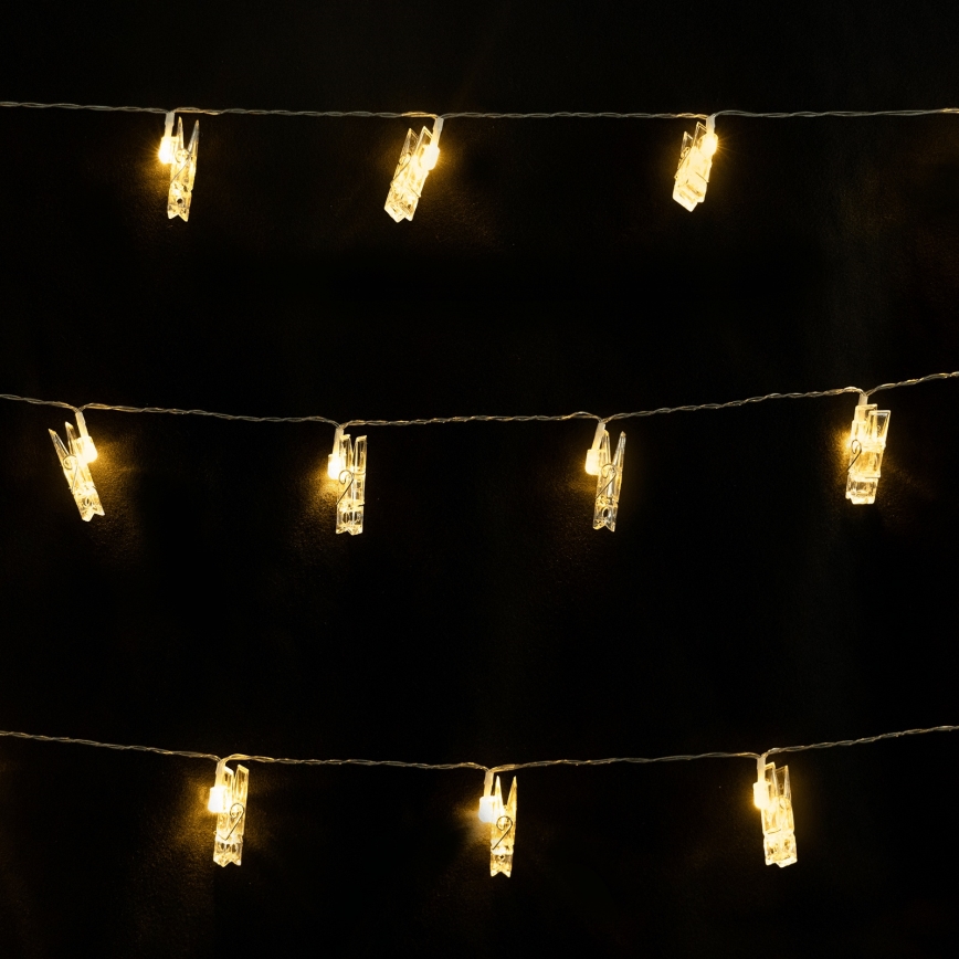 Aigostar - LED-Deko-Lichterkette 10xLED/5W/USB 5 m warmweiß