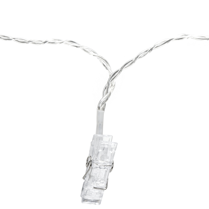 Aigostar - LED-Deko-Lichterkette 10xLED/5W/USB 5 m warmweiß
