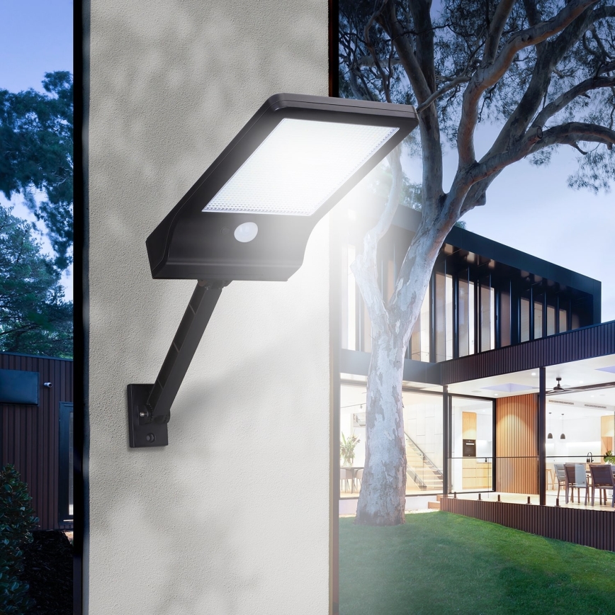 Aigostar - LED dimmbare Solarlampe mit Sensor LED/2,3W/5,5V IP65 1800 mAh + Fernbedienung