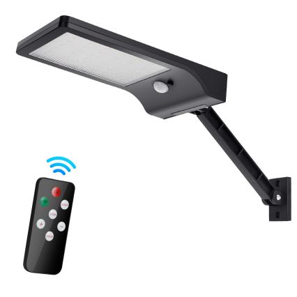 Aigostar - LED dimmbare Solarlampe mit Sensor LED/2,3W/5,5V IP65 1800 mAh + Fernbedienung