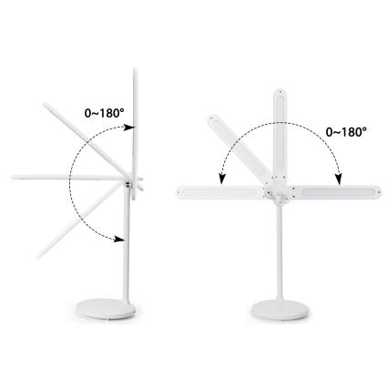 Aigostar - LED dimmbare wiederaufladbare Touch-Schreibtischlampe LED/3W/5V 1200mAh 3000/4000/6500K