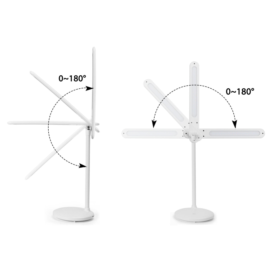 Aigostar - LED dimmbare wiederaufladbare Touch-Schreibtischlampe LED/3W/5V 1200mAh 3000/4000/6500K