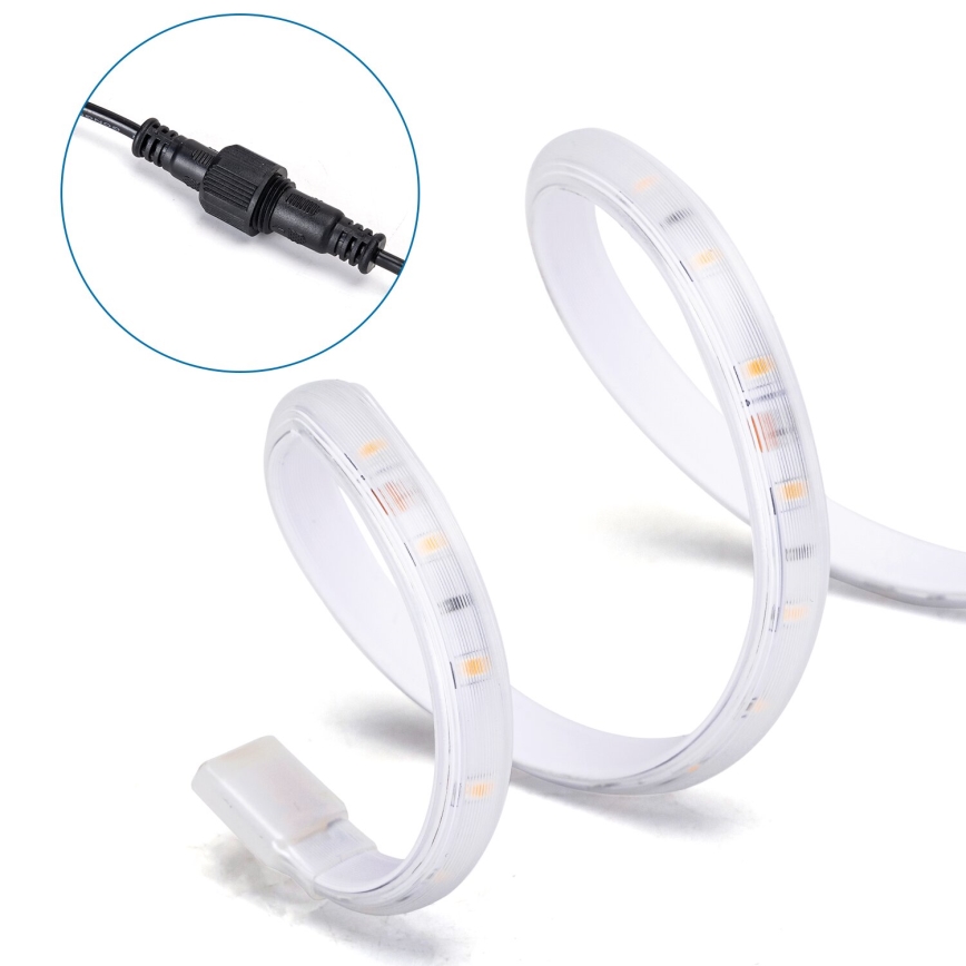 Aigostar - LED dimmbares Solar-LED-Band LED/20W/3,2V 20 m 2700K IP65 20000 mAh + Fernbedienung