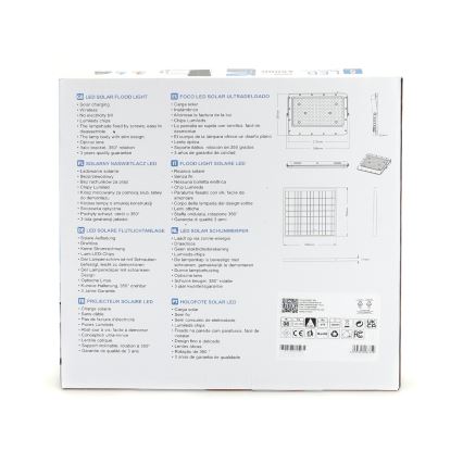 Aigostar - LED dimmbarer Solarstrahler LED/200W/3,2V IP65 20000 mAh + Fernbedienung