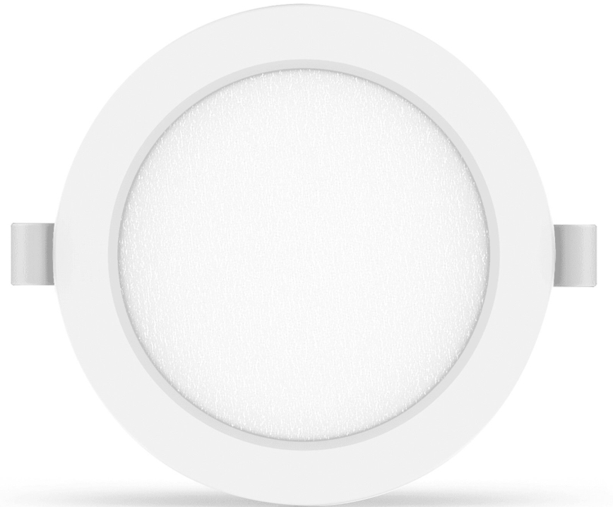 Aigostar - LED-Einbau-Downlight, 18 W / 230 V, 3000 K (Warmweiß), Ø 22,2 cm, Weiß