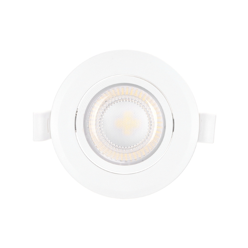 Aigostar - LED-Einbauleuchte, 5 W, 230 V, 4000 K, Ø 8,5 cm, weiß