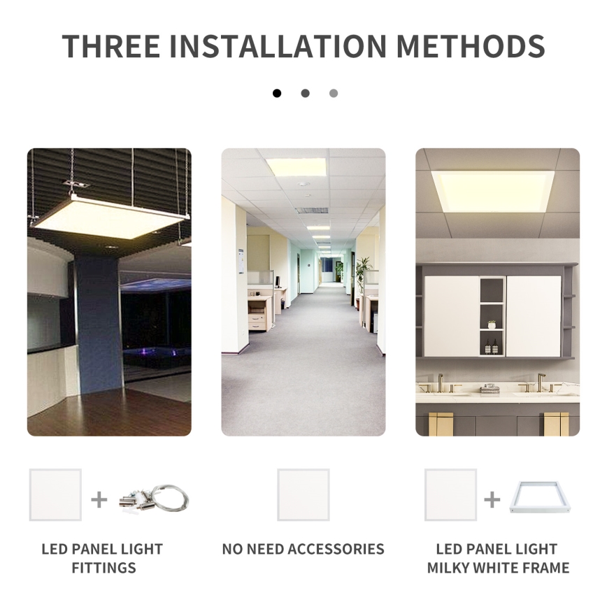 Aigostar - LED Einbaupanel LED/40W/230V 6500K 60x60cm Weiß