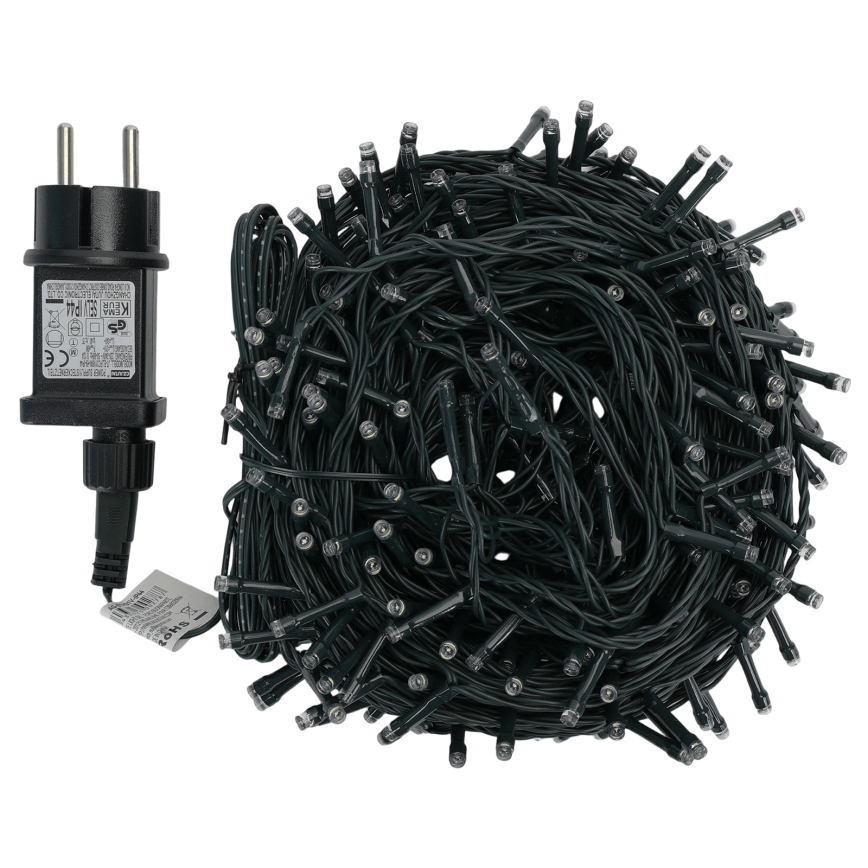 Aigostar - LED-Lichterkette für den Außenbereich, 300 LEDs / 8 Funktionen, 30 m, IP44, kaltweiß