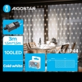 Aigostar - LED-Outdoor-Lichterkette 100xLED/8 Funktionen 4,5x1,5m IP44 kaltweiß