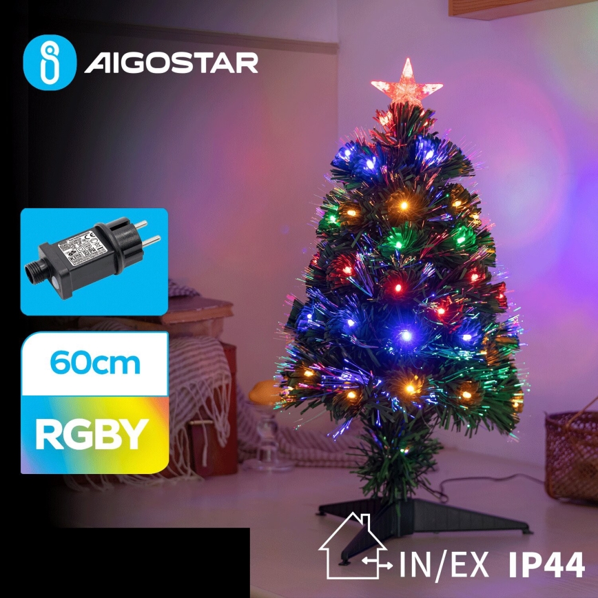 Aigostar - LED Outdoor Weihnachtsbaum LED/3,6W/230V 60 cm IP44 mehrfarbig