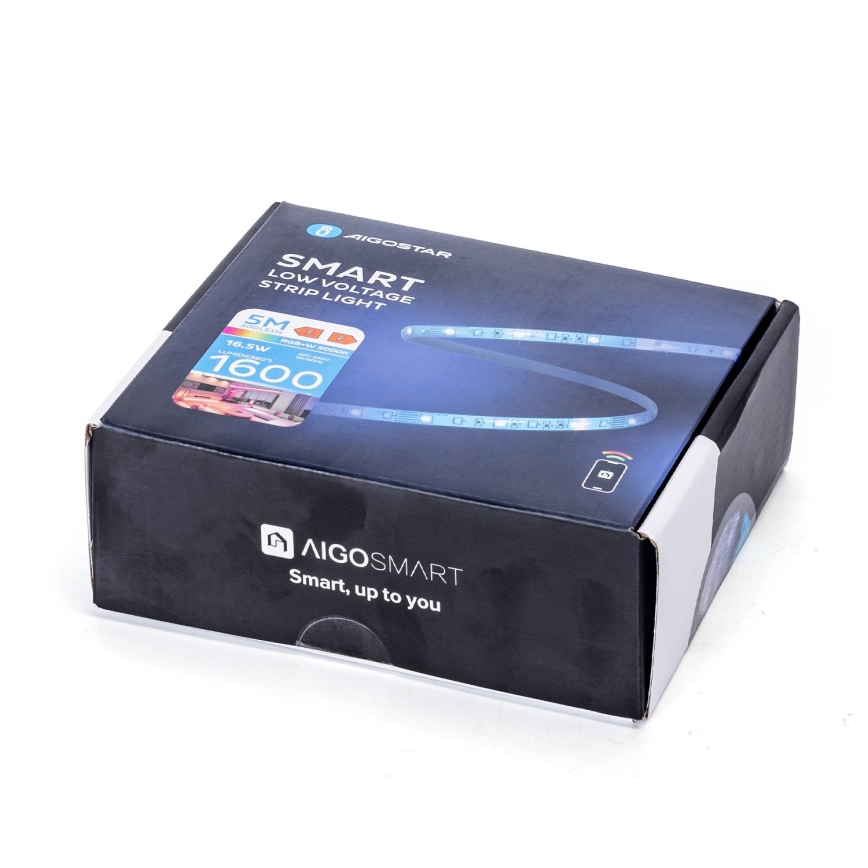 Aigostar - LED RGB dimmbarer Streifen 6,5 m LED/16,5W/12/230V 3000K Wi-Fi