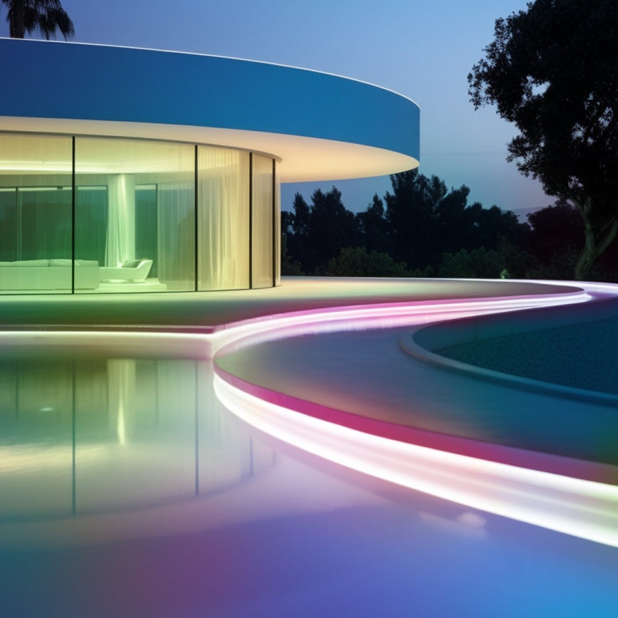 Aigostar - LED RGB dimmbarer Solar-LED-Streifen LED/1,6W/3,2V 5 m IP65 1800 mAh + Fernbedienung
