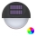Aigostar - LED RGB Solar-Wandleuchte LED/1W/1,2V schwarz IP44 200 mAh