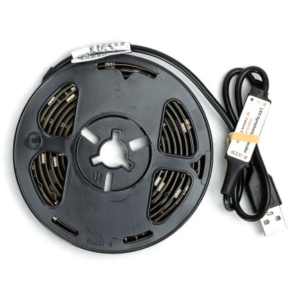 Aigostar - dimmbarer RGBIC-LED-Streifen 2m LED/4,9W/5V + Fernbedienung