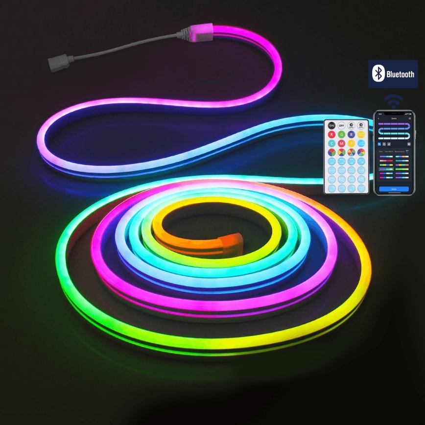 Aigostar - LED RGBICW Außen-Weihnachtslichterkette 150xLED 5m IP44 + Fernbedienung