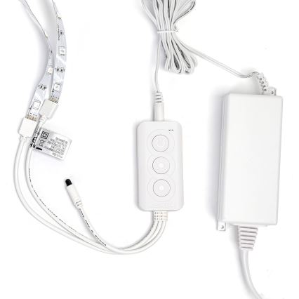 Aigostar - LED RGBW dimmbarer LED-Streifen/48W/12V 2x7,5 m Wi-Fi