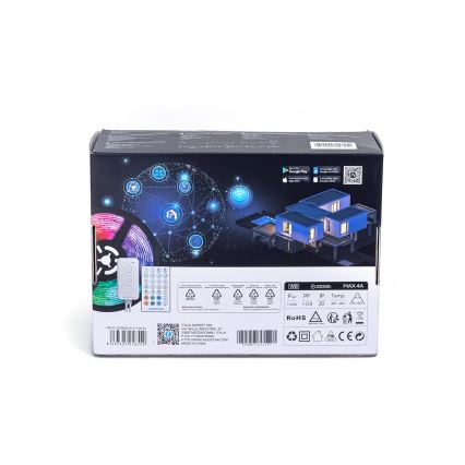 Aigostar - LED RGBW dimmbarer LED-Streifen/48W/12V 2x7,5 m Wi-Fi
