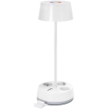 Aigostar - LED RGBW dimmbare Tischlampe mit Steckdosen und USB-Anschluss LED/4,6W/230V 3000/4000/6500K weiß