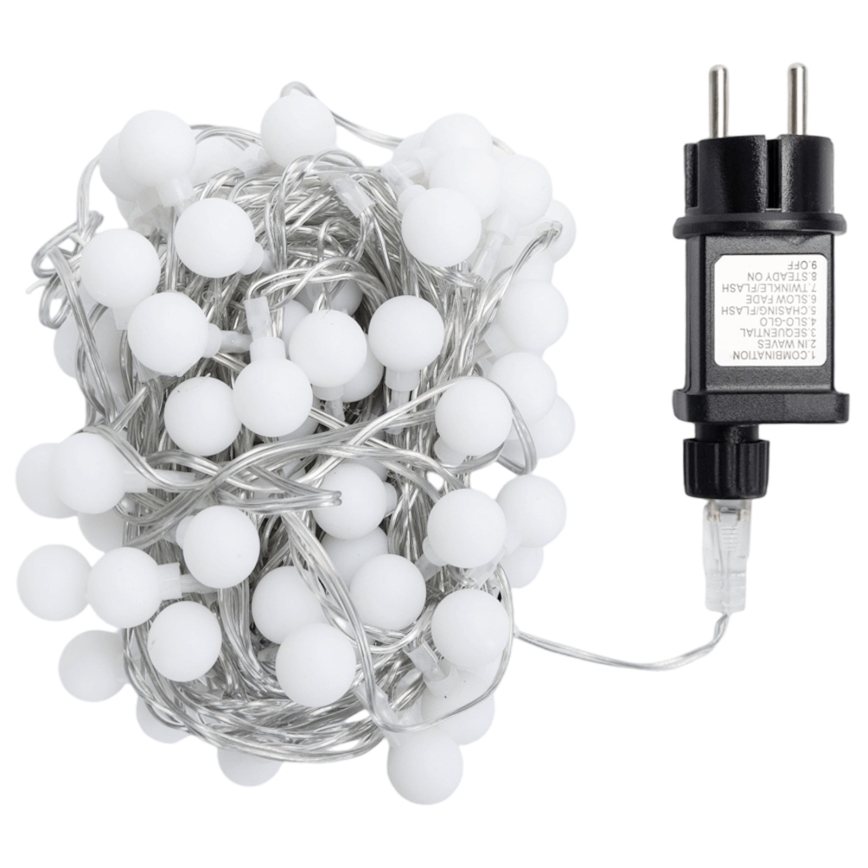 Aigostar - Dekorative LED-Lichterkette für den Außenbereich, 100 LEDs, 8 Funktionen, 10 m, IP44, mehrfarbig