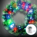 Aigostar - LED RGBY Außen-Weihnachtskranz 72xLED/3xAA Ø 50 cm IP44