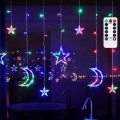 Aigostar - LED RGBY Außen-Weihnachtslichterkette 120xLED/8 Funktionen 3x0,6m IP44 mehrfarbig + Fernbedienung